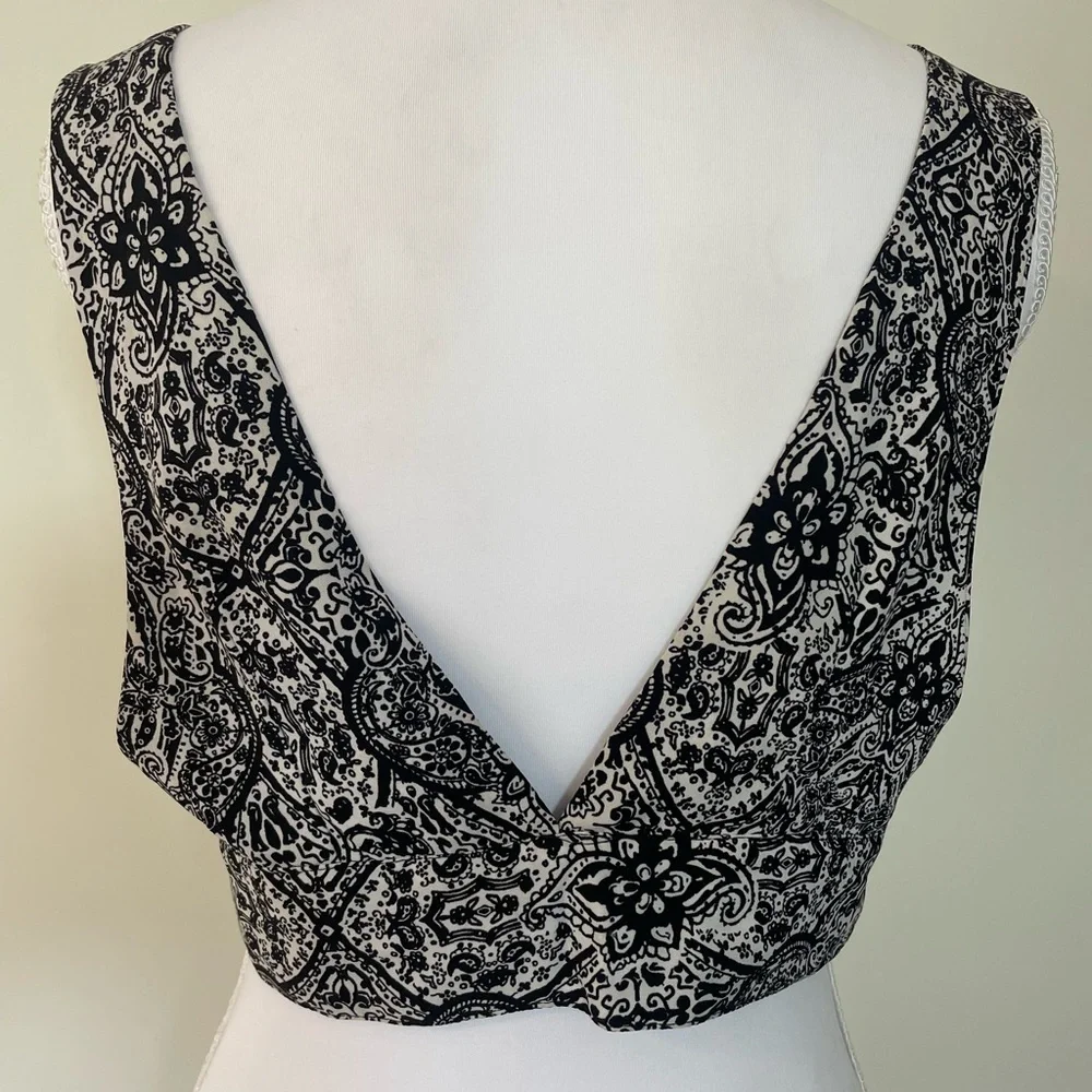 Free People Black and White‎ Crop Top - Picture 4 of 7